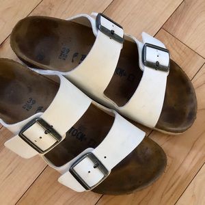 White Birkenstock Sandals